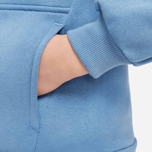 NWT M Nike Club Kid's Hoodies - Blue - Size M - Cotton Fleece - Picture 3 of 3